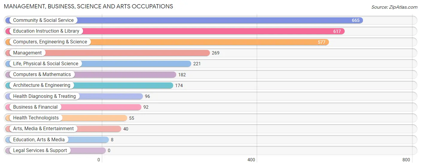 Management, Business, Science and Arts Occupations in Socorro