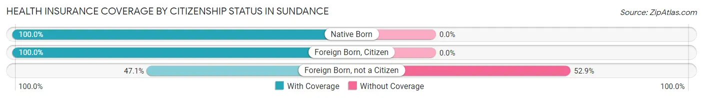 Health Insurance Coverage by Citizenship Status in Sundance