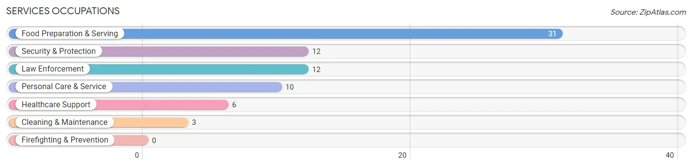 Services Occupations in Texico