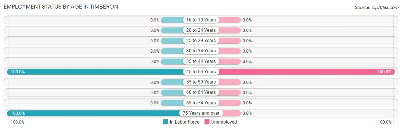 Employment Status by Age in Timberon