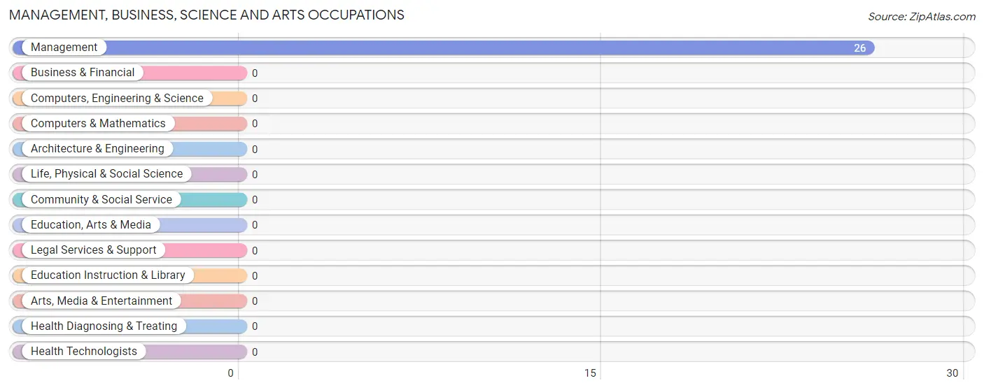 Management, Business, Science and Arts Occupations in Timberon