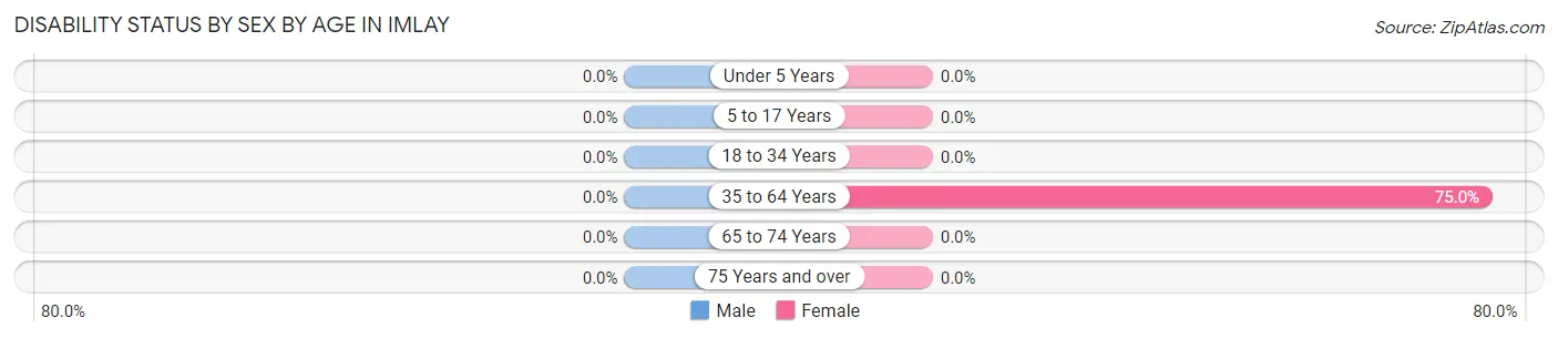 Disability Status by Sex by Age in Imlay