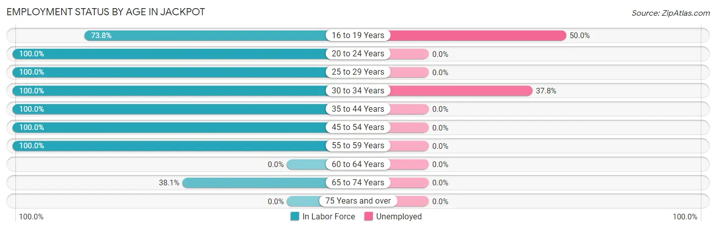 Employment Status by Age in Jackpot