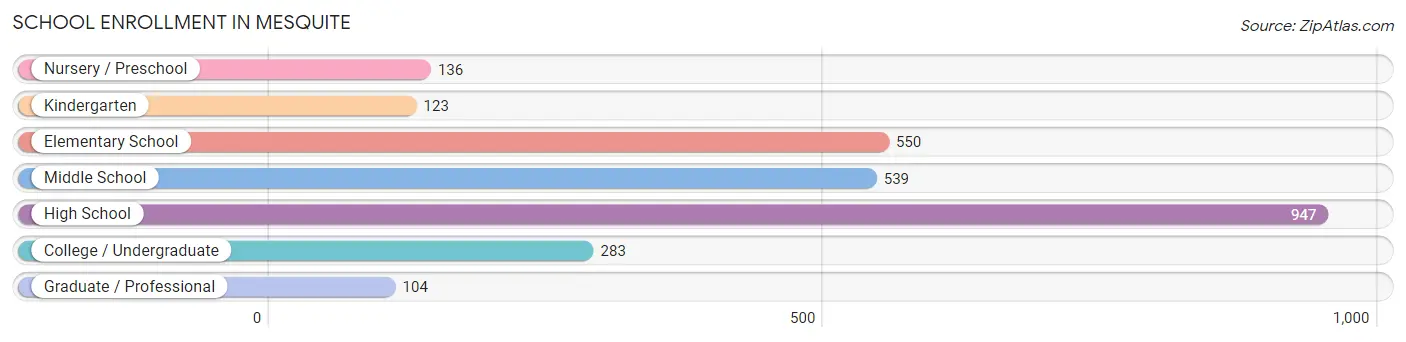 School Enrollment in Mesquite