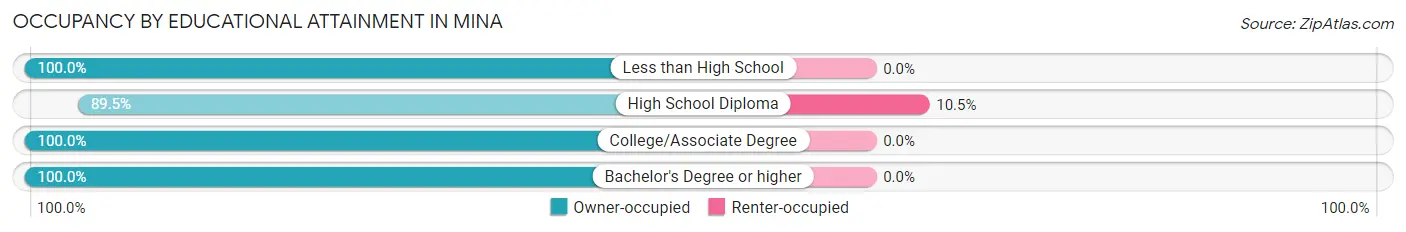 Occupancy by Educational Attainment in Mina