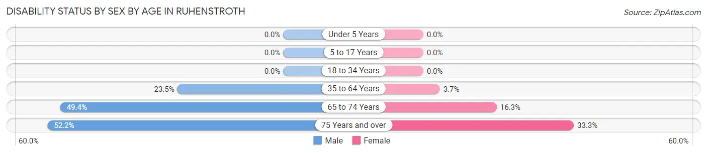 Disability Status by Sex by Age in Ruhenstroth