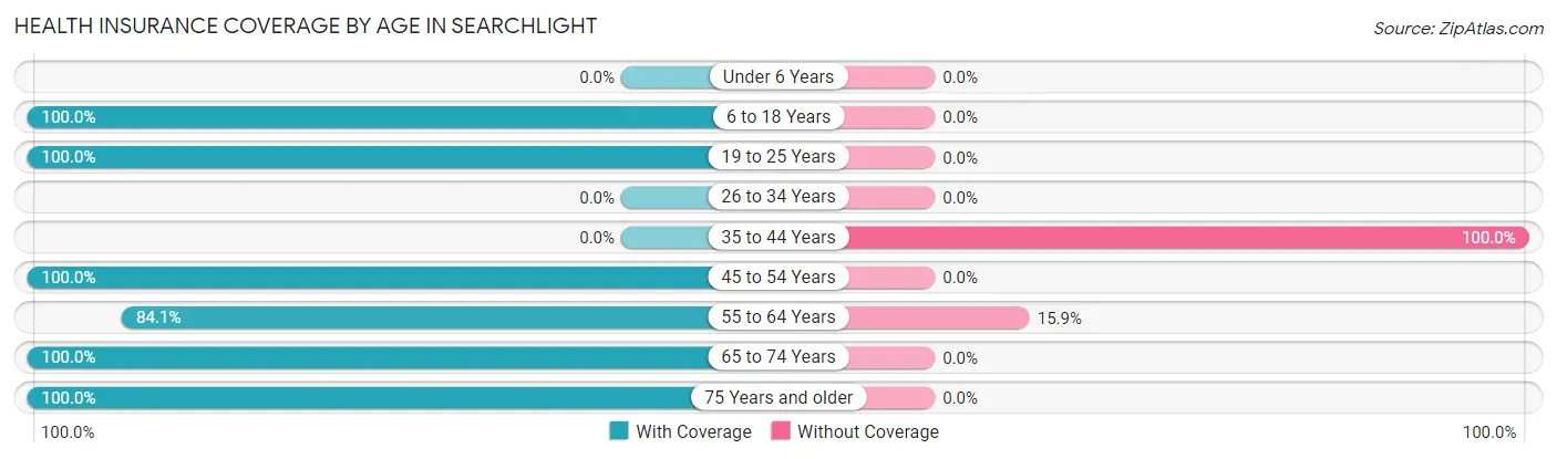 Health Insurance Coverage by Age in Searchlight