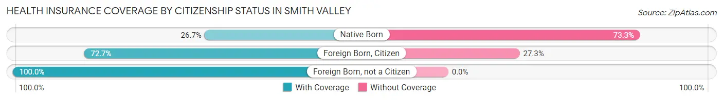 Health Insurance Coverage by Citizenship Status in Smith Valley