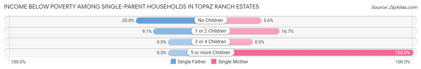 Income Below Poverty Among Single-Parent Households in Topaz Ranch Estates