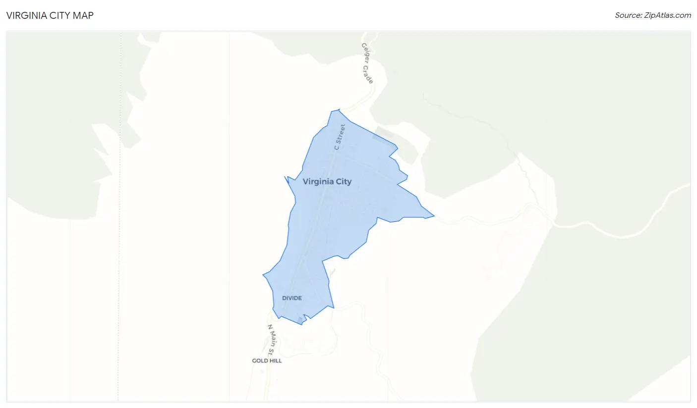 Virginia City Map