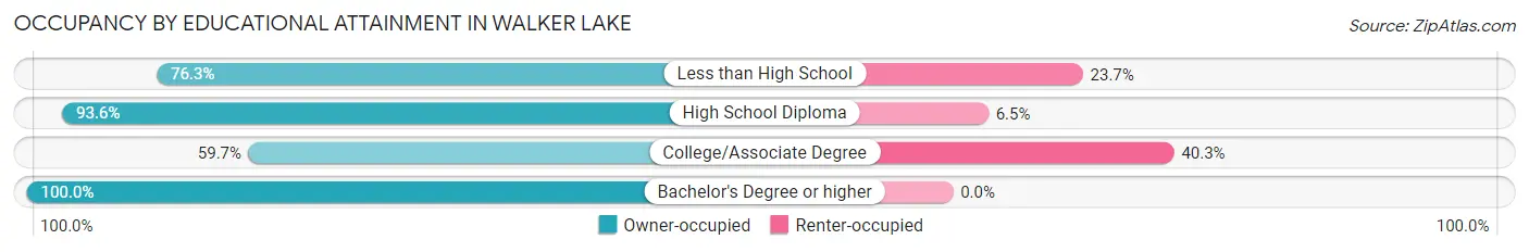 Occupancy by Educational Attainment in Walker Lake