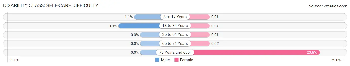 Disability in Addison: <span>Self-Care Difficulty</span>