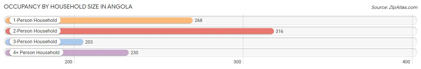 Occupancy by Household Size in Angola