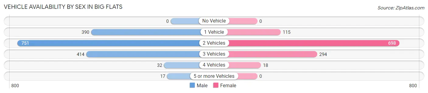 Vehicle Availability by Sex in Big Flats