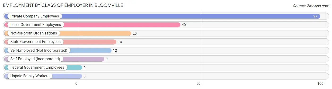 Employment by Class of Employer in Bloomville