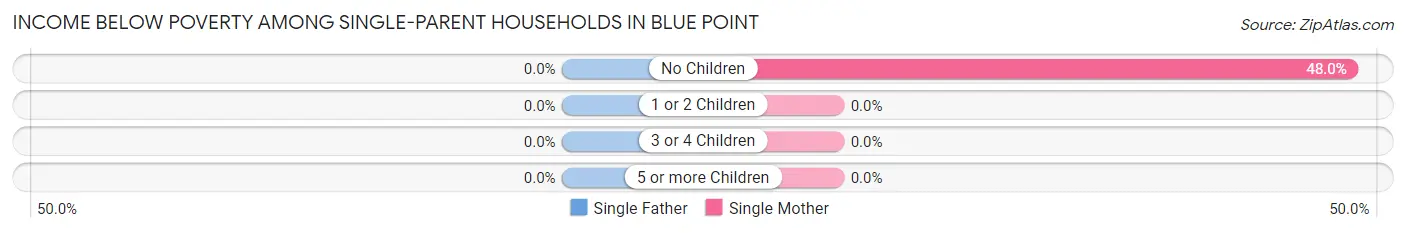 Income Below Poverty Among Single-Parent Households in Blue Point