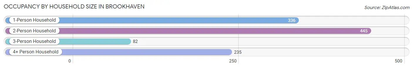 Occupancy by Household Size in Brookhaven