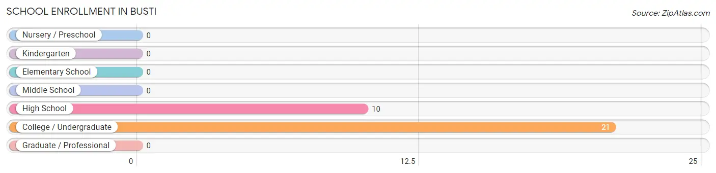 School Enrollment in Busti
