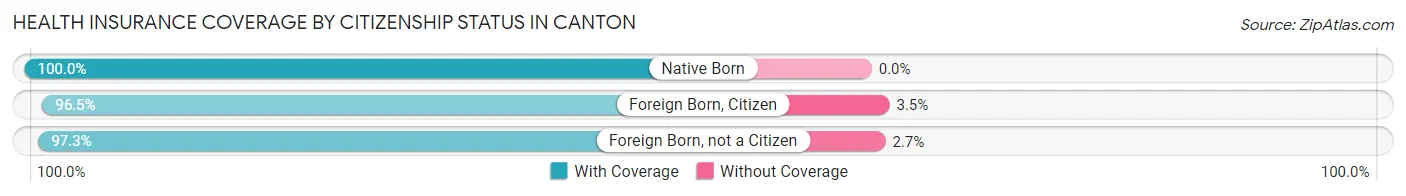 Health Insurance Coverage by Citizenship Status in Canton