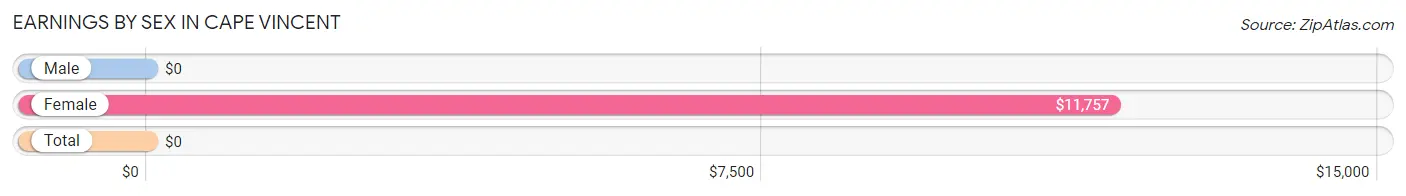 Earnings by Sex in Cape Vincent