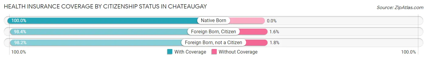 Health Insurance Coverage by Citizenship Status in Chateaugay