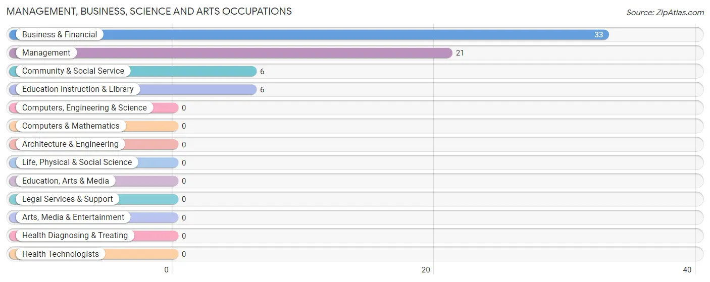 Management, Business, Science and Arts Occupations in Chazy