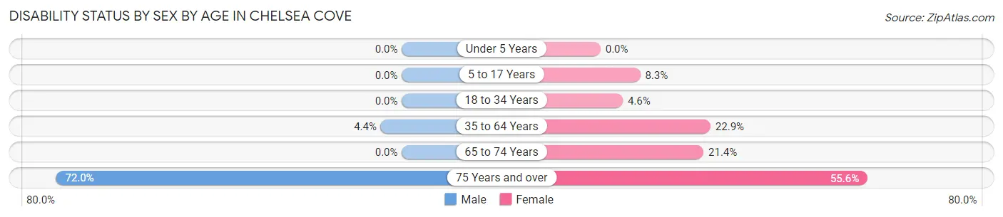 Disability Status by Sex by Age in Chelsea Cove