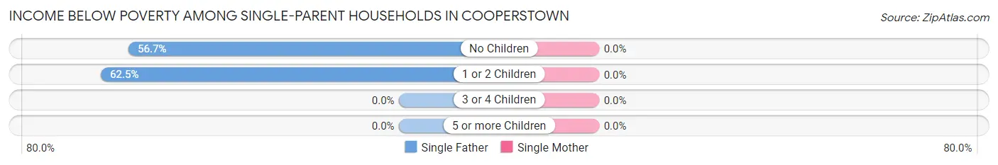 Income Below Poverty Among Single-Parent Households in Cooperstown