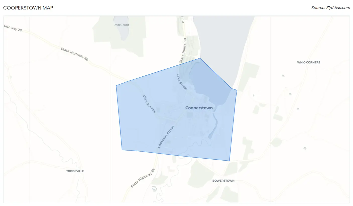 Cooperstown Map