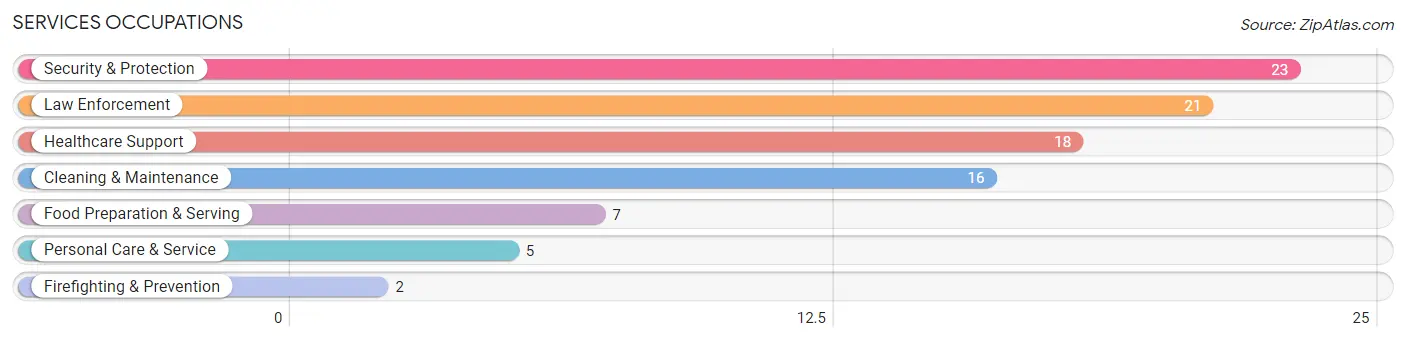 Services Occupations in Elba