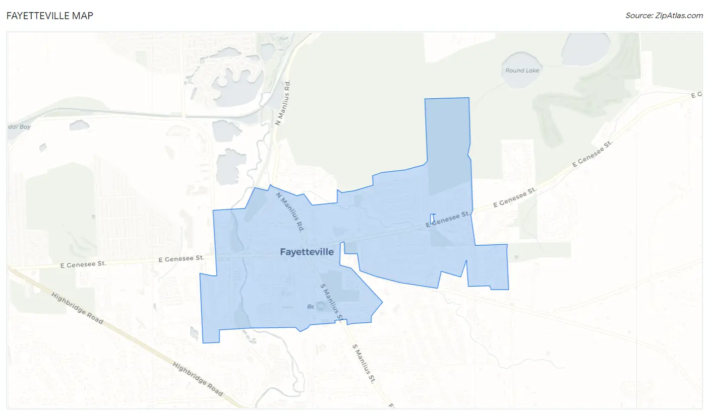 Fayetteville Map