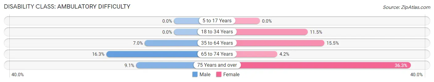 Disability in Fishkill: <span>Ambulatory Difficulty</span>