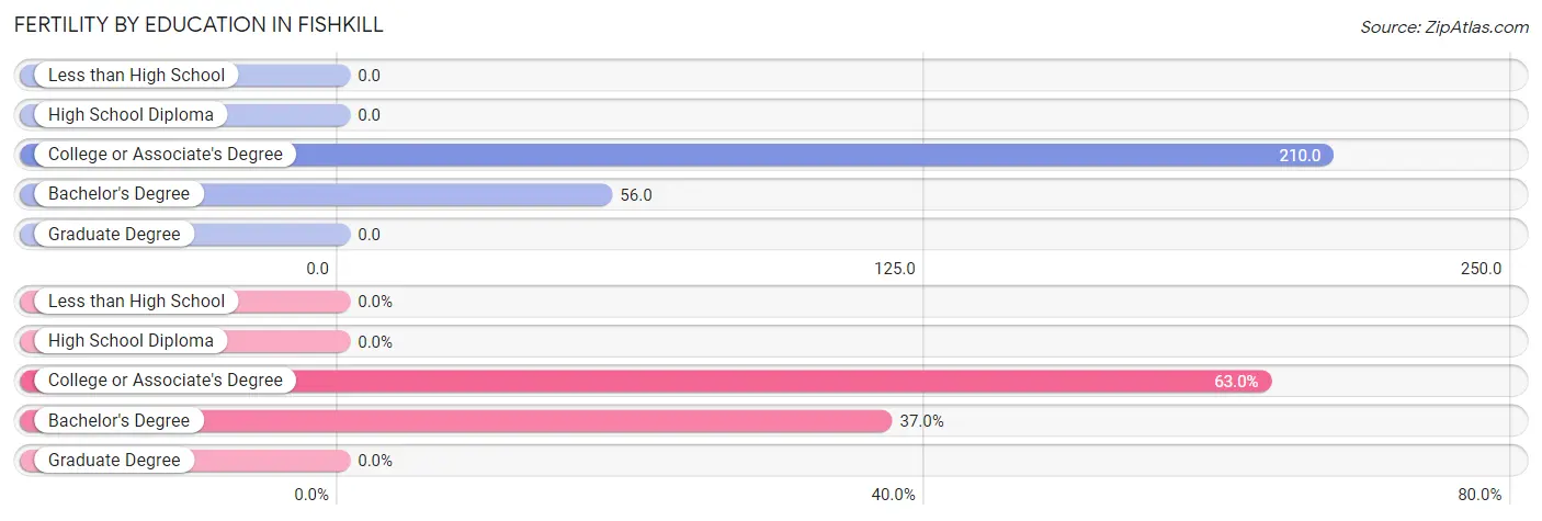 Female Fertility by Education Attainment in Fishkill