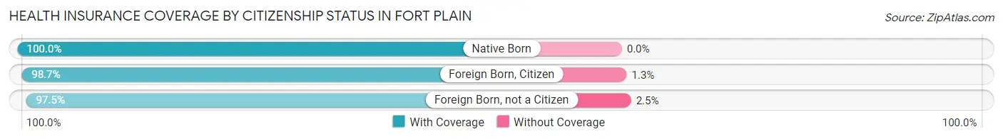 Health Insurance Coverage by Citizenship Status in Fort Plain
