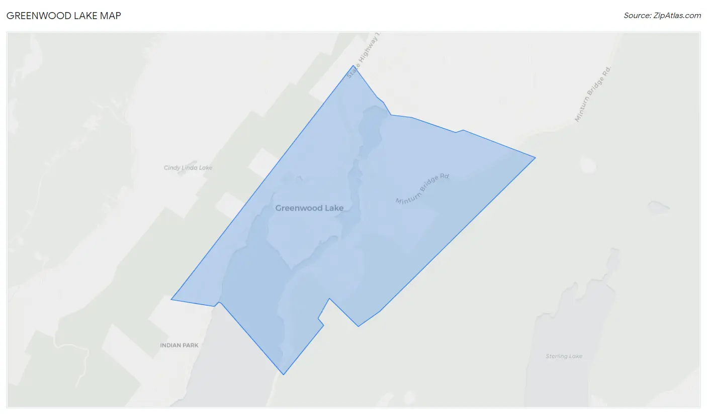 Greenwood Lake Map