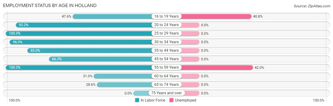 Employment Status by Age in Holland
