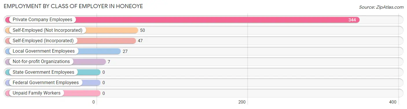 Employment by Class of Employer in Honeoye