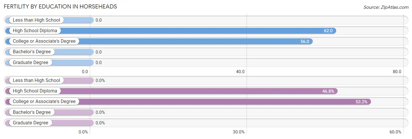 Female Fertility by Education Attainment in Horseheads