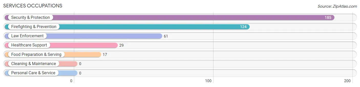 Services Occupations in Hyde Park