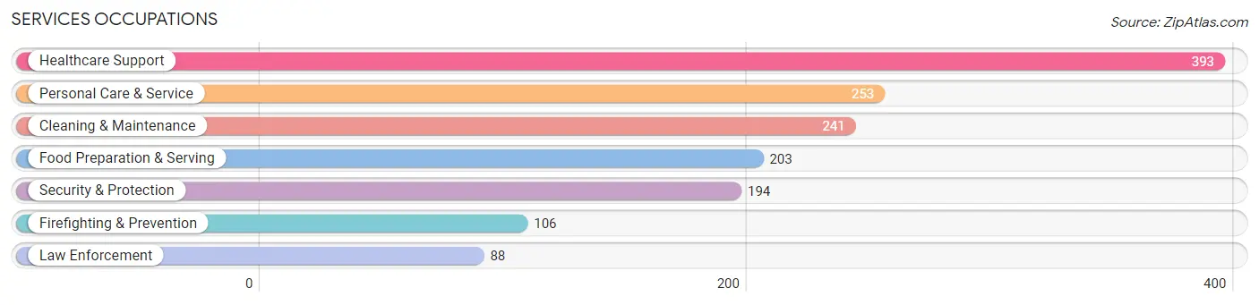 Services Occupations in Islip