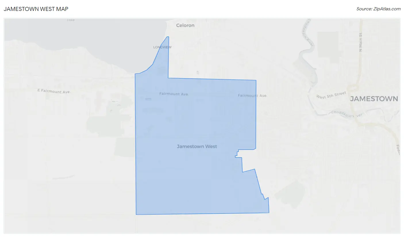 Jamestown West Map