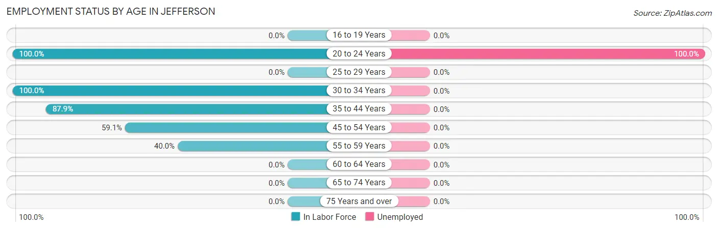 Employment Status by Age in Jefferson