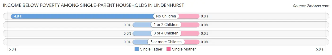 Income Below Poverty Among Single-Parent Households in Lindenhurst