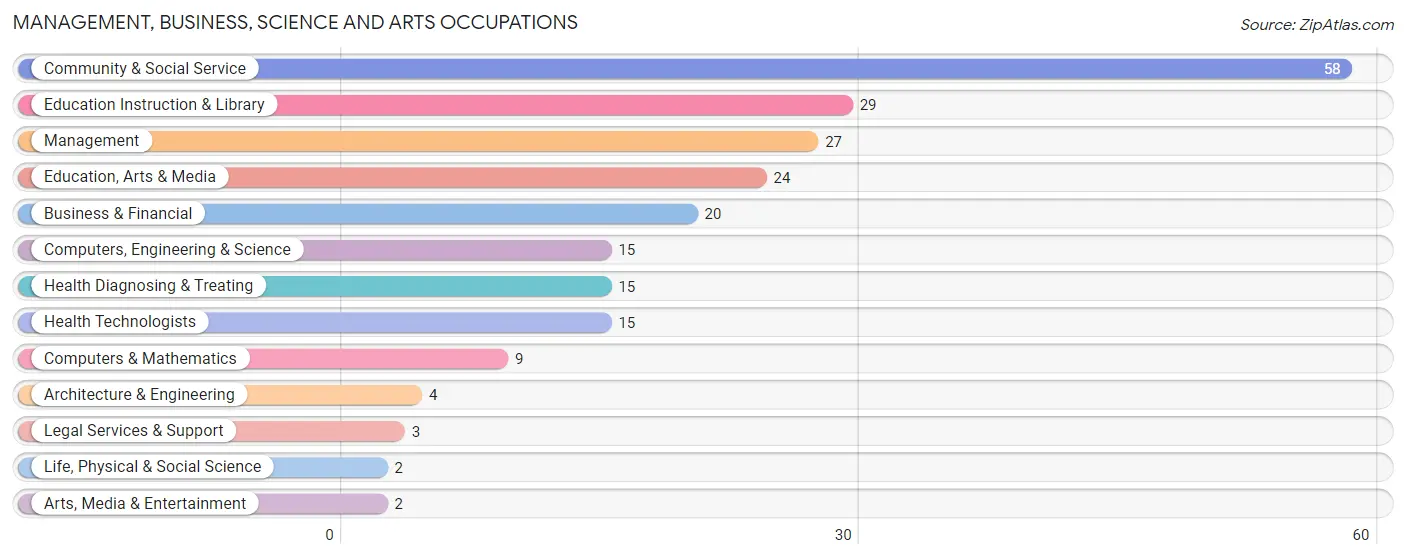 Management, Business, Science and Arts Occupations in Madrid