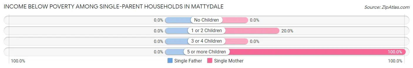 Income Below Poverty Among Single-Parent Households in Mattydale