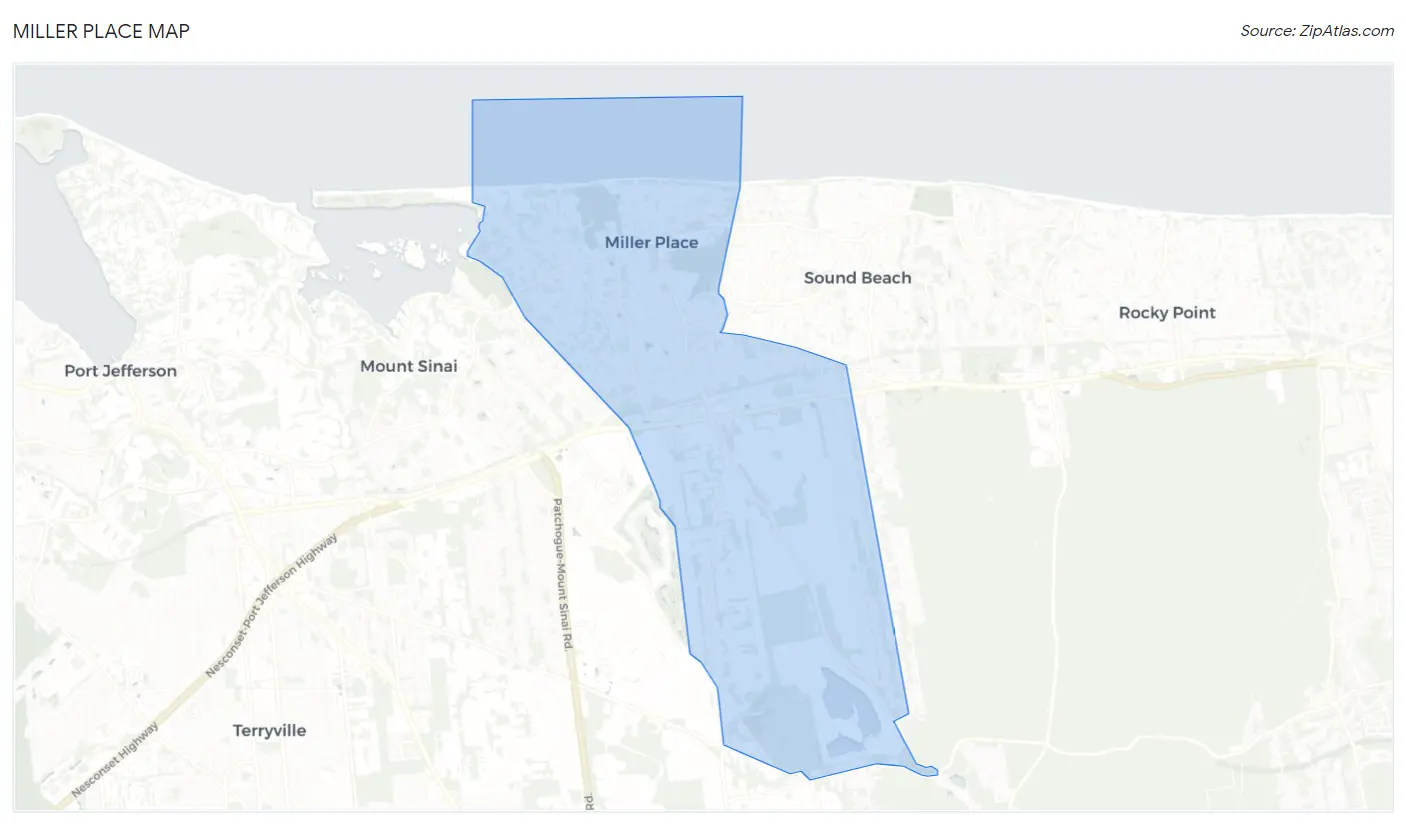 Miller Place Map