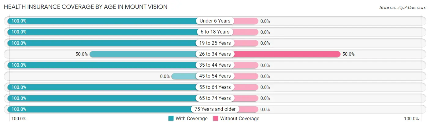 Health Insurance Coverage by Age in Mount Vision