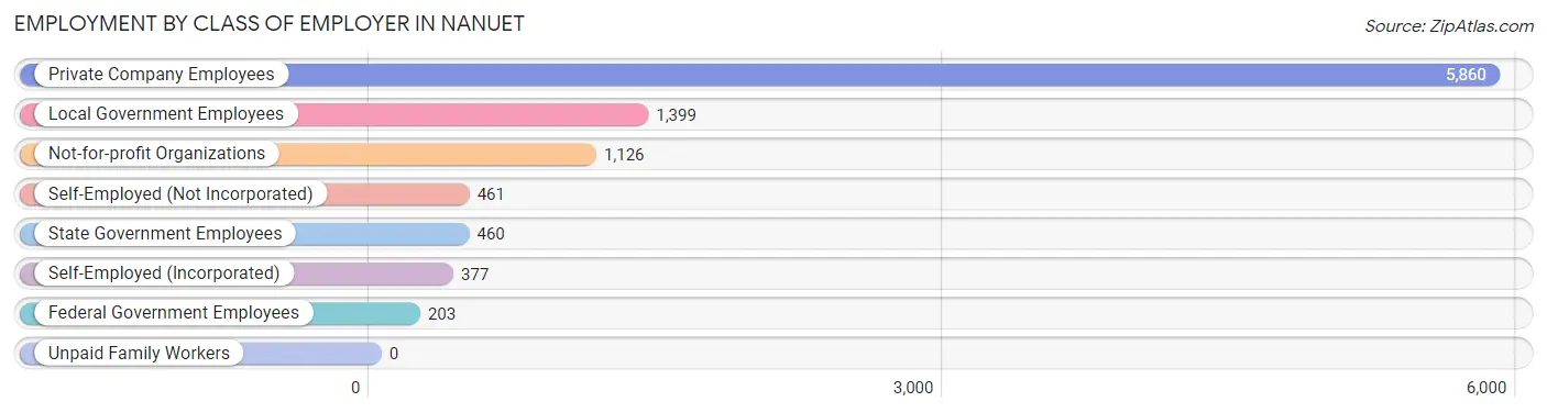 Employment by Class of Employer in Nanuet