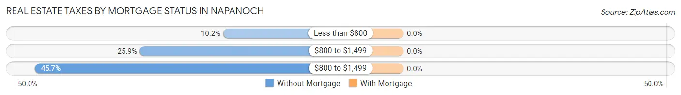 Real Estate Taxes by Mortgage Status in Napanoch