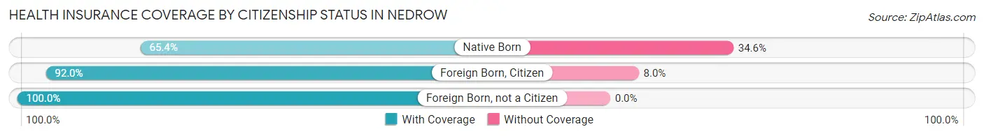 Health Insurance Coverage by Citizenship Status in Nedrow